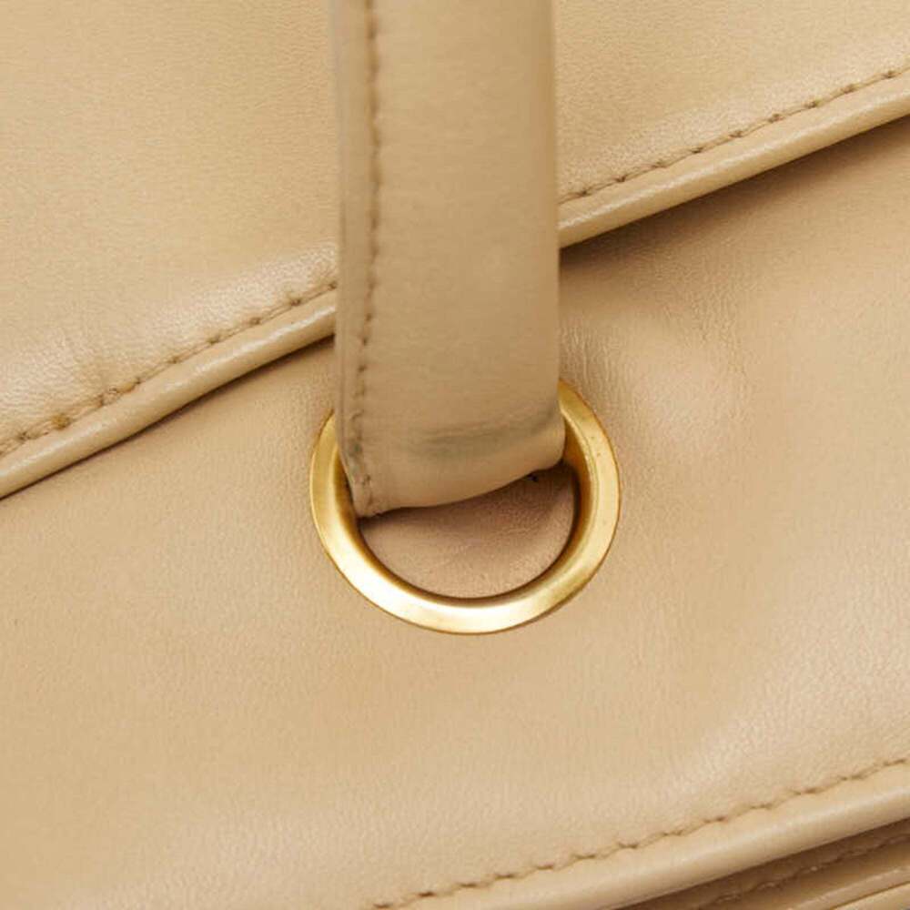 CHANEL Cream Leather Logo Tote Bag - Picture 11 of 14